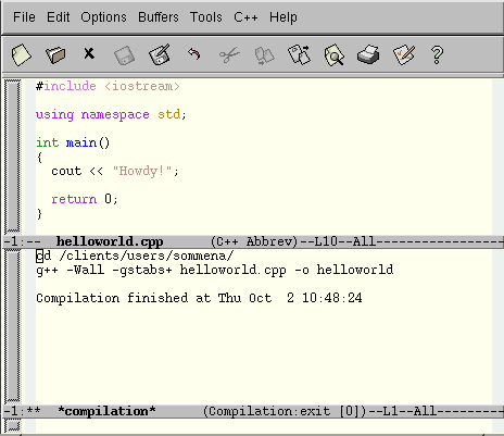 compiling