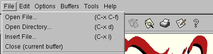 file menu