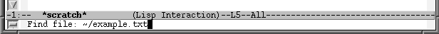 the mini-buffer